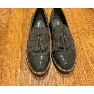 Chic Grey, Brown Loafers | London Style, Classic Oxfords